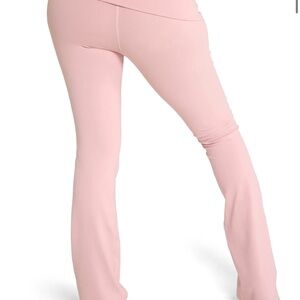 Pink Flared Leggings